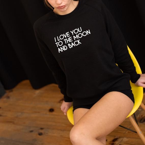 Sweatshirt I love you to the moon - Femme