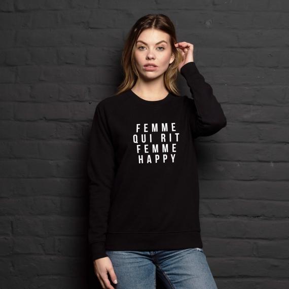Sweatshirt Femme qui rit Femme Happy - Femme