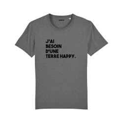 T-shirt J'ai besoin d'une terre happy - Homme - 4