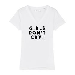 T-shirt col V - Girls don't cry - Femme - 2