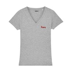 T-shirt col V - Bisous - Femme - 2