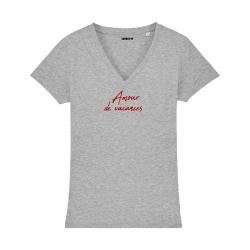 T-shirt col V - Amour de vacances - Femme - 3
