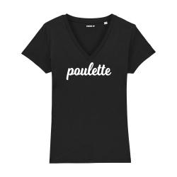 T-shirt col V - Poulette - Femme - 2