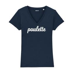 T-shirt col V - Poulette - Femme - 3