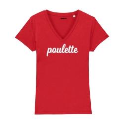 T-shirt col V - Poulette - Femme - 4