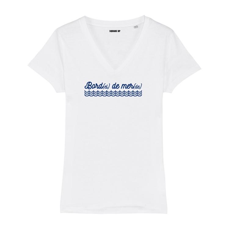 T-shirt col V - Bord(el) de mer(de) - Femme - 2