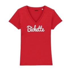 T-shirt col V - Bichette - Femme - 2