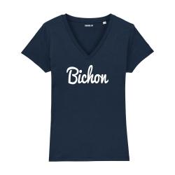 T-shirt col V - Bichon - Femme - 4