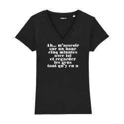 T-shirt col V - Mistral gagnant - Femme - 4