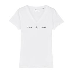 T-shirt col V - Michelle & Barack - Femme - 2