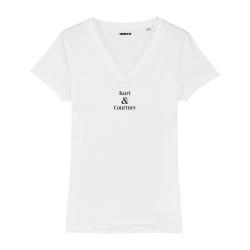 T-shirt col V - Kurt & Courtney - Femme - 2