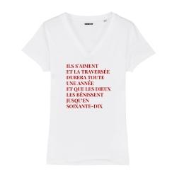T-shirt col V - 69 année érotique - Femme - 2