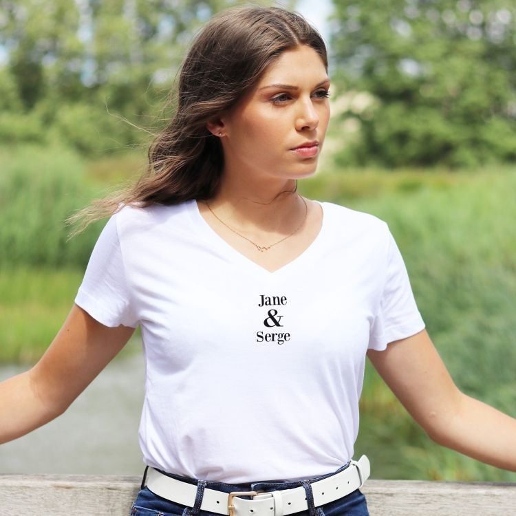T-shirt col V - Jane & Serge - Femme - 1
