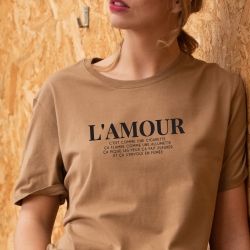 T-shirt L'amour c'est comme une cigarette - Femme - 1