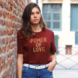 T-shirt Power of love - Femme - 1