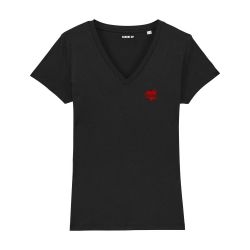 T-shirt col V - Maman Tatoo - Femme - 3