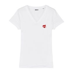 T-shirt col V - Maman Tatoo - Femme - 2