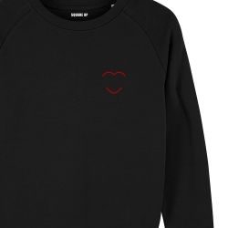 Sweatshirt Homme coeur rouge personnalisé - 1