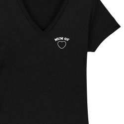 T-shirt Femme col V "Mum of" personnalisé - 3