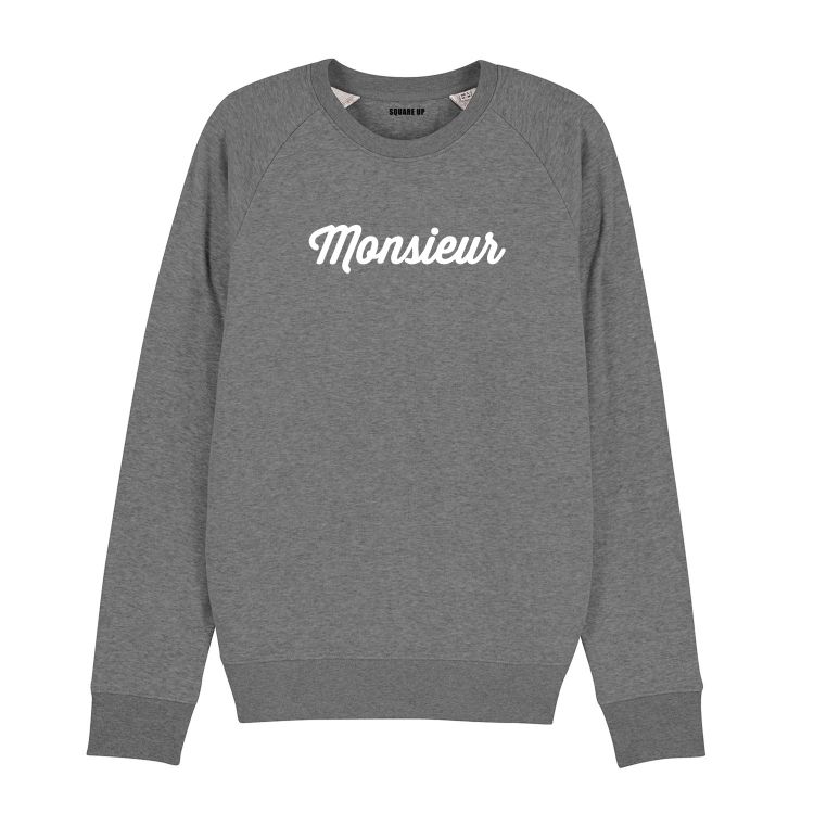 Sweatshirt Homme "Monsieur" personnalisé - 1