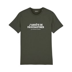 T-shirt J'arrête de procrastiner - Femme - 7
