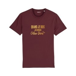 T-shirt Quand je bois je deviens Céline Dion - Femme - 3