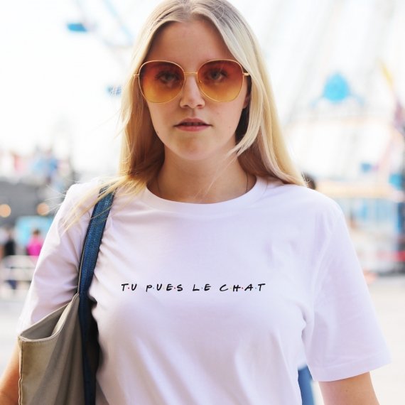 T-shirt Tu pues le chat - Femme
