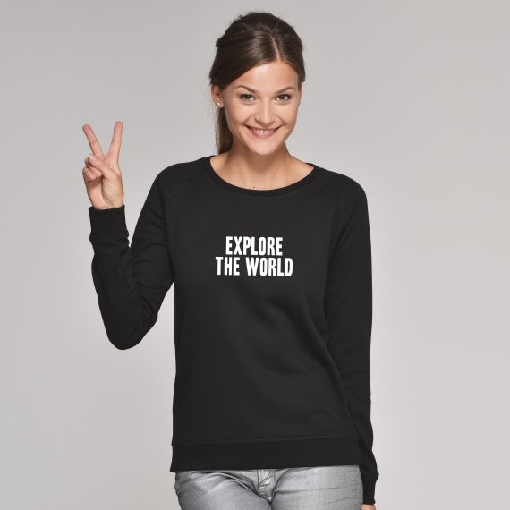 Sweatshirt Explore the world - Femme