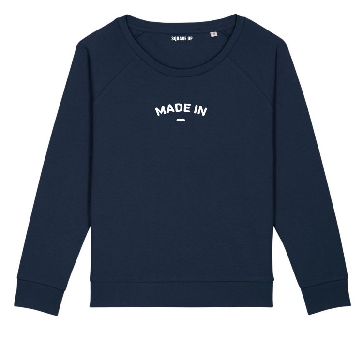 Sweatshirt Femme "Made in" personnalisé - 1