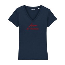 T-shirt col V - Amour de vacances - Femme - 5