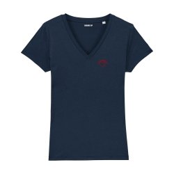 T-shirt col V - Mamounette - Femme - 1