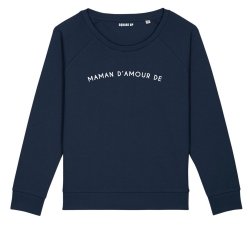 Sweatshirt Femme "maman d'amour de" personnalisé - 1
