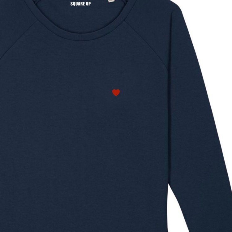 Sweatshirt Femme petit coeur personnalisé - 1