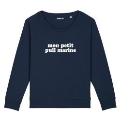 Sweatshirt Mon petit pull marine - Femme - 2