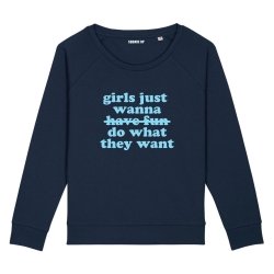Sweatshirt Girls just wanna do what they want - Femme - 2