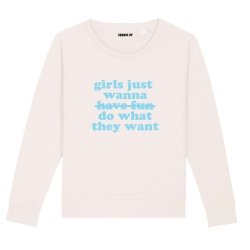 Sweatshirt Girls just wanna do what they want - Femme - 5