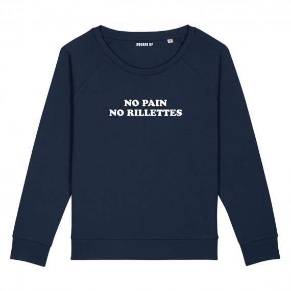 Sweatshirt No pain no rillettes - Femme