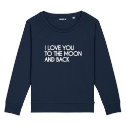 Sweatshirt I love you to the moon - Femme - 1