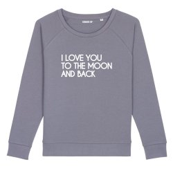 Sweatshirt I love you to the moon - Femme - 1