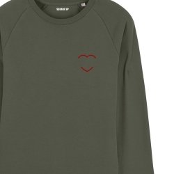 Sweatshirt Homme coeur rouge personnalisé - 4