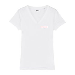 T-shirt col V - Maman d'amour - Femme - 2