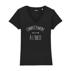T-shirt col V - Complètement à l'ouest - Femme - 2