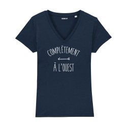 T-shirt col V - Complètement à l'ouest - Femme - 3
