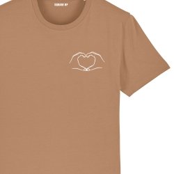 T-shirt Homme coeur + initiales personnalisées - 3