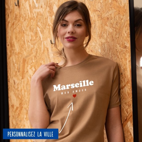 T-shirt Femme "Mon amour" personnalisé