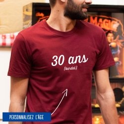 T-shirt Homme anniversaire personnalisé
