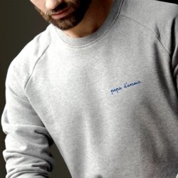 Sweatshirt Papa D'amour - Homme - 1