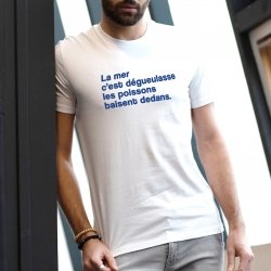 T-shirt La mer c'est dégueulasse - Homme - 1