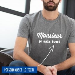 T-shirt Homme "Monsieur" personnalisé - 1