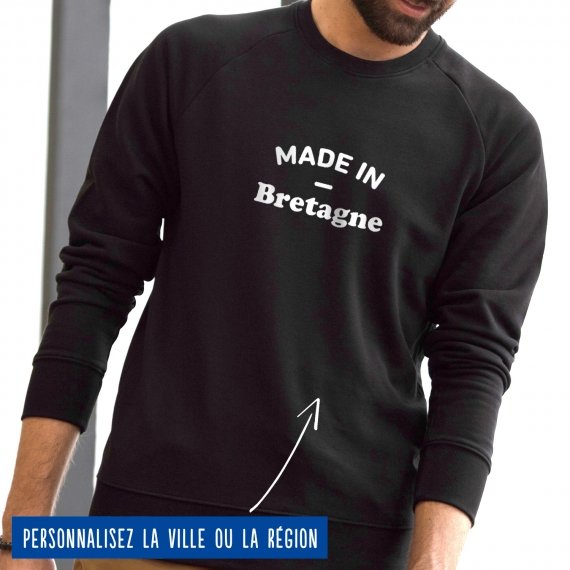 Sweatshirt Homme "Made in" personnalisé